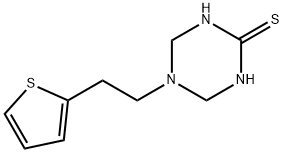 5-[2-(2-Thienyl)ethyl]-1,4,5,6-tetrahydro-1,3,5-triazine-2-thiol Struktur