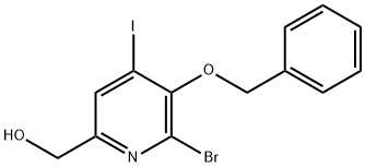 [5-(Benzyloxy)-6-bromo-4-iodo-2-pyridinyl]methanol Struktur