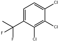 1,2,3-Trichloro-4-(1,1-difluoroethyl)benzene Struktur