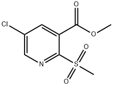 Methyl 5-chloro-2-methanesulfonylpyridine-3-carboxylate Struktur