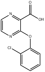 3-(2-Chlorophenoxy)pyrazine-2-carboxylic acid Struktur