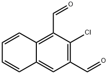 2-Chloronaphthalene-1,3-dicarbaldehyde Struktur