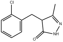 4-(2-Chlorobenzyl)-3-methyl-1H-pyrazol-5-ol Struktur