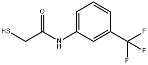 2-Mercapto-N-[3-(trifluoromethyl)phenyl]acetamide Struktur