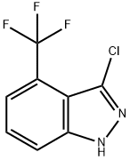 3-Chloro-4-(trifluoromethyl)-1H-indazole Struktur