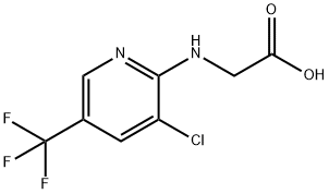 {[3-CHLORO-5-(TRIFLUOROMETHYL)PYRIDIN-2-YL]AMINO}ACETICACID Struktur