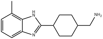 4-(4-METHYL-1H-BENZIMIDAZOL-2-YL)CYCLOHEXYL]METHYLAMINE Struktur