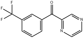 pyrazin-2-yl[3-(trifluoromethyl)phenyl]methanone Struktur