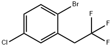 1-BROMO-4-CHLORO-2-(2,2,2-TRIFLUOROETHYL)BENZENE Struktur