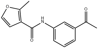 N-(3-Acetylphenyl)-2-methyl-3-furamide Struktur