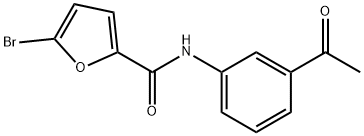 N-(3-Acetylphenyl)-5-bromo-2-furamide Struktur