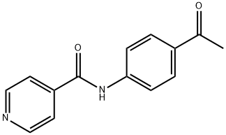 N-(4-乙?；?苯基)-異煙酰胺 結(jié)構(gòu)式