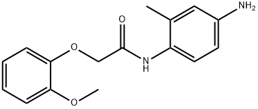 N-(4-Amino-2-methylphenyl)-2-(2-methoxyphenoxy)-acetamide Struktur