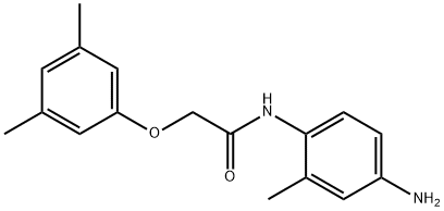 N-(4-Amino-2-methylphenyl)-2-(3,5-dimethylphenoxy)acetamide Struktur