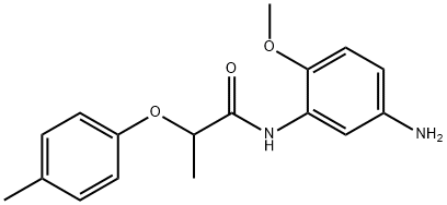 N-(5-Amino-2-methoxyphenyl)-2-(4-methylphenoxy)-propanamide Struktur