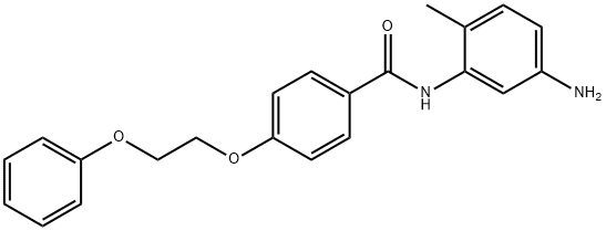 N-(5-Amino-2-methylphenyl)-4-(2-phenoxyethoxy)-benzamide Struktur