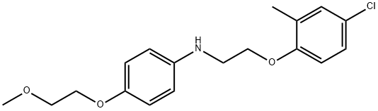 N-[2-(4-Chloro-2-methylphenoxy)ethyl]-4-(2-methoxyethoxy)aniline Struktur