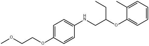 N-[4-(2-Methoxyethoxy)phenyl]-N-[2-(2-methylphenoxy)butyl]amine Struktur