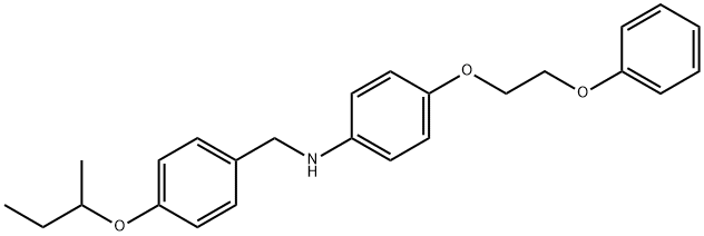 N-[4-(sec-Butoxy)benzyl]-4-(2-phenoxyethoxy)-aniline Struktur