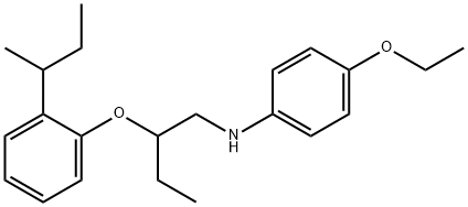 N-{2-[2-(sec-Butyl)phenoxy]butyl}-4-ethoxyaniline Struktur