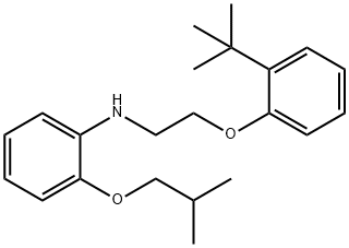 N-{2-[2-(tert-Butyl)phenoxy]ethyl}-2-isobutoxyaniline Struktur