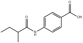 4-[(2-methylbutanoyl)amino]benzoic acid Struktur