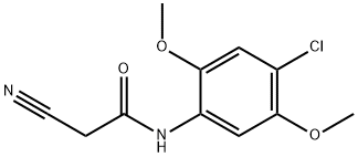 N-(4-chloro-2,5-dimethoxyphenyl)-2-cyanoacetamide Struktur