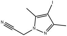 (4-iodo-3,5-dimethyl-1H-pyrazol-1-yl)acetonitrile Struktur