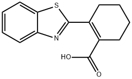 2-(1,3-benzothiazol-2-yl)cyclohex-1-ene-1-carboxylic acid Struktur