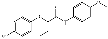 2-[(4-aminophenyl)thio]-N-(4-methoxyphenyl)butanamide Struktur