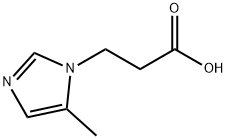 3-(5-methyl-1H-imidazol-1-yl)propanoic acid Struktur