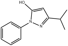 3-isopropyl-1-phenyl-1H-pyrazol-5-ol Struktur