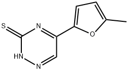 5-(5-methyl-2-furyl)-1,2,4-triazine-3-thiol Struktur