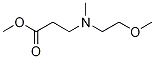 methyl 3-[(2-methoxyethyl)(methyl)amino]propanoate Struktur