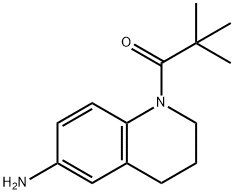 1-(2,2-dimethylpropanoyl)-1,2,3,4-tetrahydroquinolin-6-amine Struktur