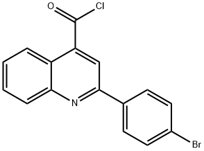 2-(4-bromophenyl)quinoline-4-carbonyl chloride Struktur