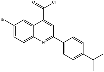 6-bromo-2-(4-isopropylphenyl)quinoline-4-carbonyl chloride Struktur