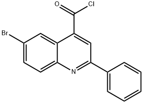 6-bromo-2-phenylquinoline-4-carbonyl chloride Struktur