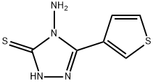 4-amino-5-(3-thienyl)-4H-1,2,4-triazole-3-thiol Struktur