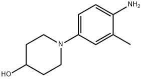 1-(4-Amino-3-methylphenyl)-4-piperidinol Struktur