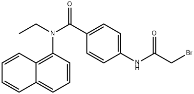 4-[(2-Bromoacetyl)amino]-N-ethyl-N-(1-naphthyl)-benzamide Struktur