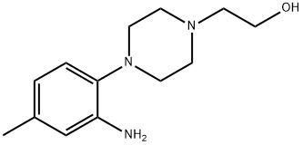 2-[4-(2-Amino-4-methylphenyl)-1-piperazinyl]-1-ethanol Struktur