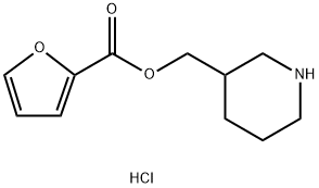 3-Piperidinylmethyl 2-furoate hydrochloride Struktur