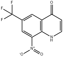 8-Nitro-6-(trifluoromethyl)-4(1H)-quinolinone Struktur