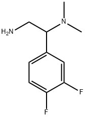 1-(3,4-Difluoro-phenyl)-N*1*,N*1*-dimethyl-ethane-1,2-diamine Struktur