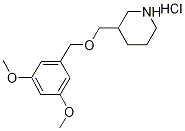 3,5-Dimethoxybenzyl 3-piperidinylmethyl etherhydrochloride Struktur