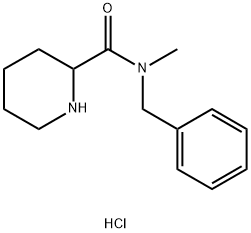 N-Benzyl-N-methyl-2-piperidinecarboxamidehydrochloride Struktur