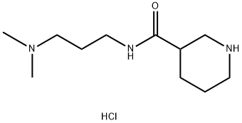 N-[3-(Dimethylamino)propyl]-3-piperidinecarboxamide dihydrochloride Struktur