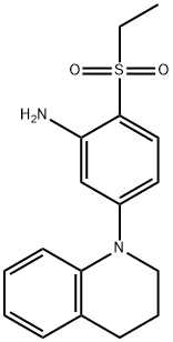 5-[3,4-Dihydro-1(2H)-quinolinyl]-2-(ethylsulfonyl)aniline Struktur