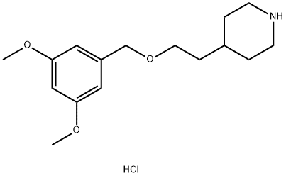 4-{2-[(3,5-Dimethoxybenzyl)oxy]ethyl}piperidinehydrochloride Struktur